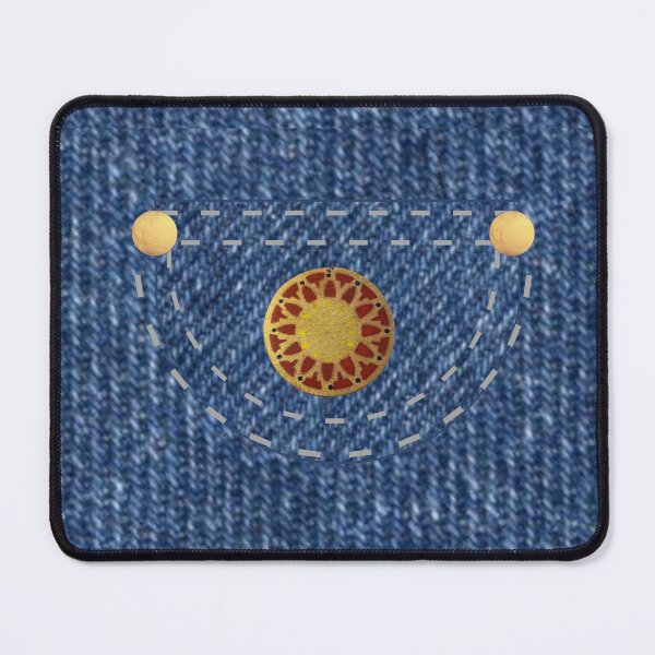 Item preview, Denim overalls with medallion designed and sold by CharlieDingler.