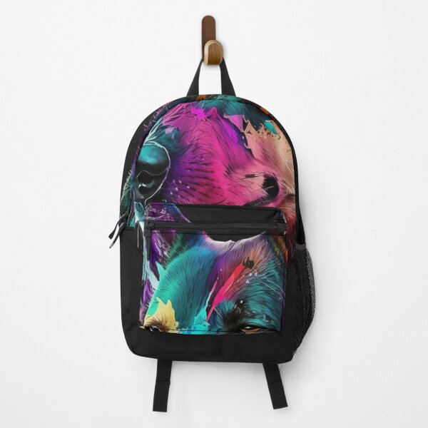 Item preview,  This colorful dog face art is a vibrant and eye-catching piece that features a close-up of a happy and playful dog's face. designed and sold by Victornewyork.