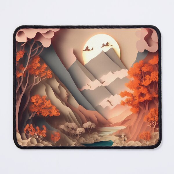 Item preview, Mountain Valley Dream in Paper art style designed and sold by FormFinder.