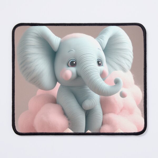 Item preview, Cotton Candy Elephant Cute Elephant Nursery designed and sold by DeRosa3DDesigns.