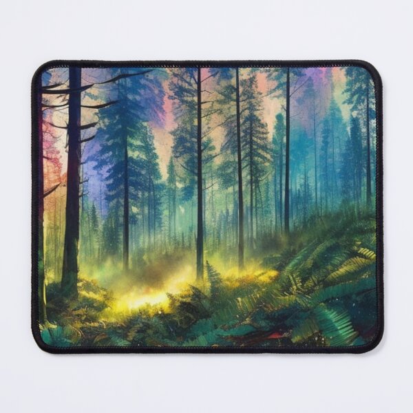 Item preview, Watercolor Boreal Forest designed and sold by Verdant Rose Studio.