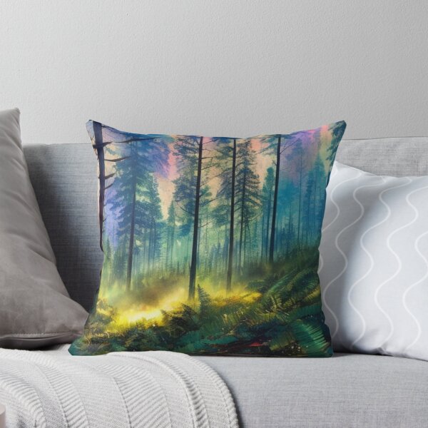 Item preview, Watercolor Boreal Forest designed and sold by Verdant Rose Studio.