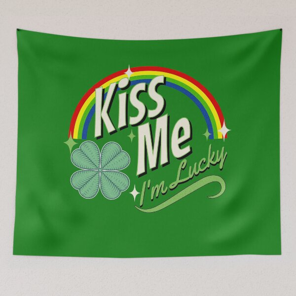 Item preview, Kiss Me,  I'm Lucky designed and sold by LifeofWindy.