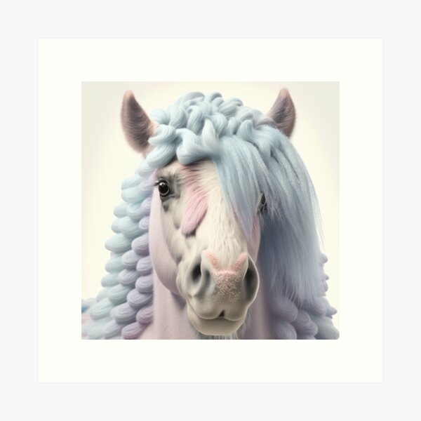 Aperçu de l'œuvre Barbe à Papa Cheval Pépinière de Cheval Mignon créée et vendue par DeRosa3DDesigns.