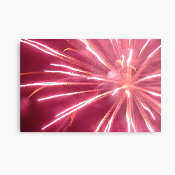 Pink Explosion Metal Print