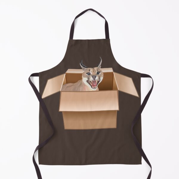 Item preview, Caracal Cat Peeping from Cardboard Box designed and sold by Deborah Camp.