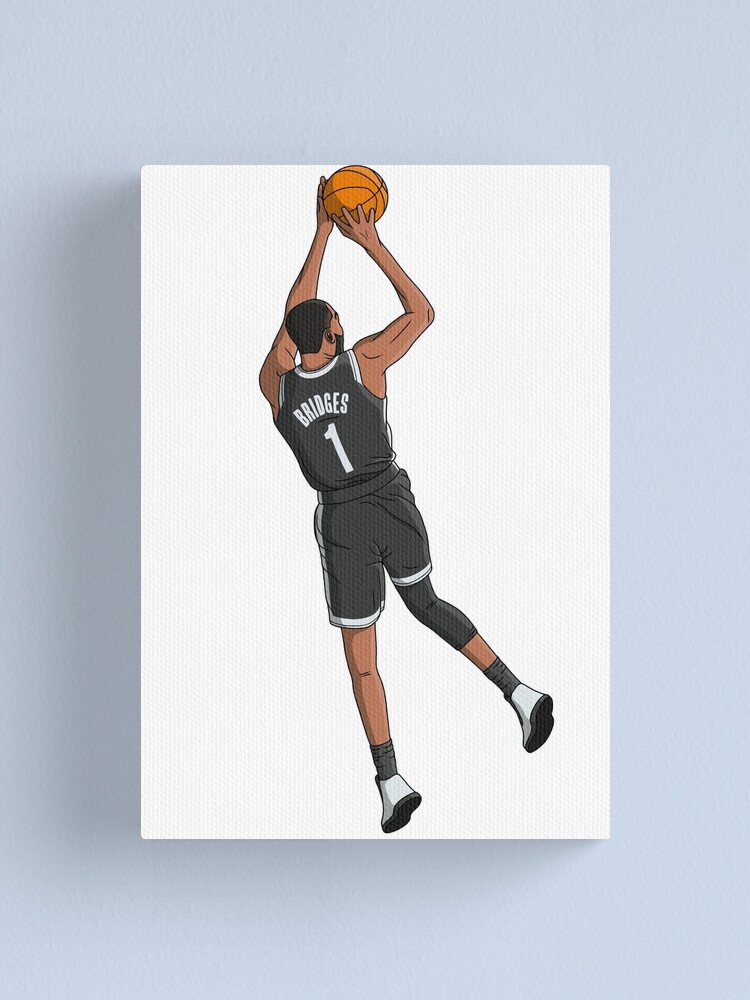 Brooklyn Nets Jersey Custom Canvas Print Wall Art