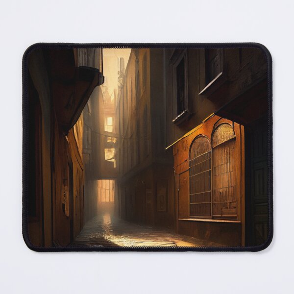 Item preview, 1800's styled cobbled city street at dusk designed and sold by GO0BER.