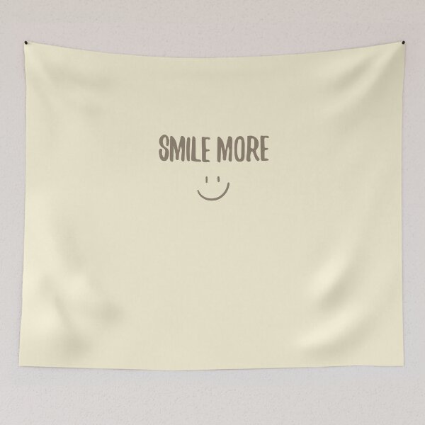 Item preview, Smile More Affirmation Quote designed and sold by blocfurn.