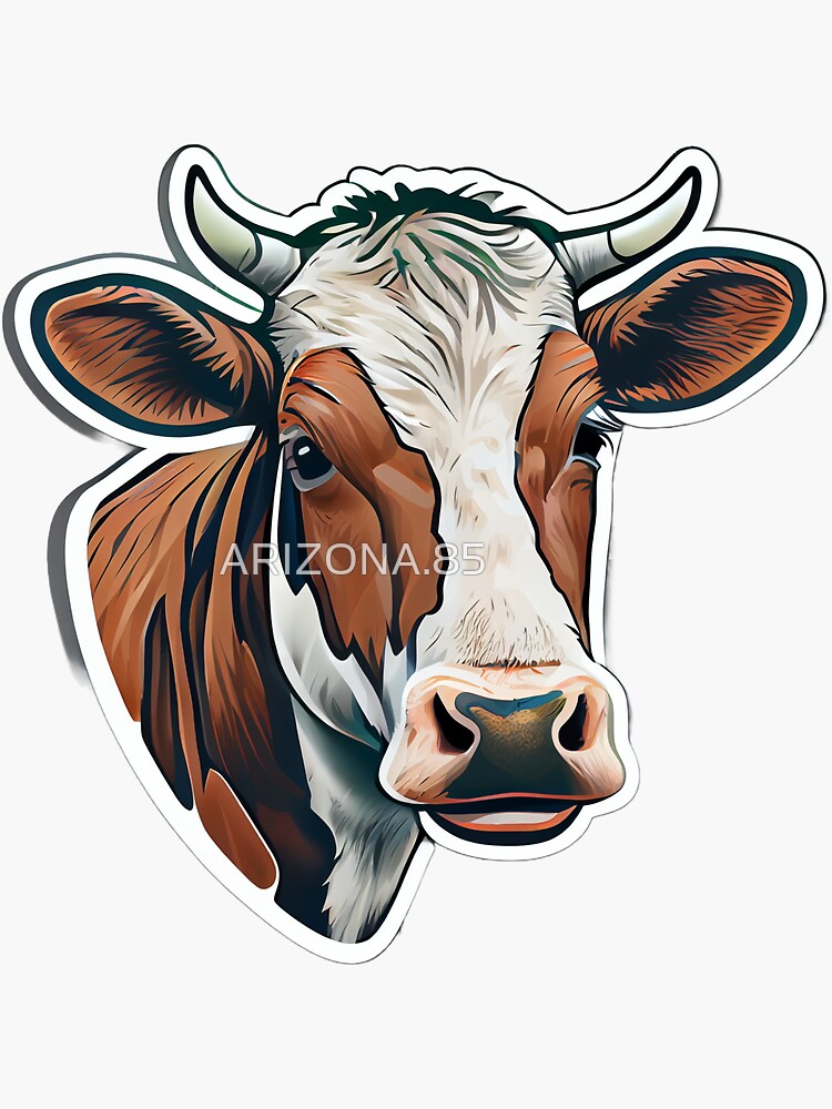 Cute Cow Window Cling Realistic Peeking Cow Print Stickers Farm