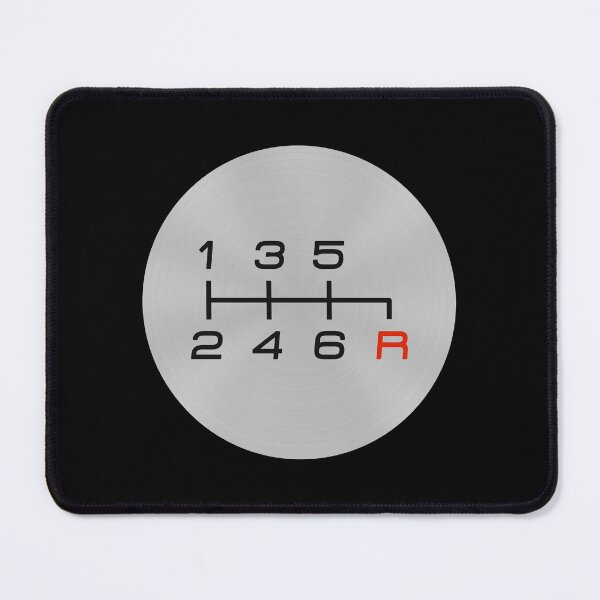 Item preview, 6-speed Manual Transmission Shift Pattern (red reverse on bottom right) designed and sold by ApexFibers.