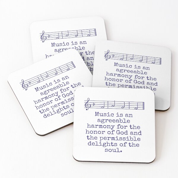 Item preview, Music Is An Agreeable Harmony - Music Quote  designed and sold by CrankyOldDude.
