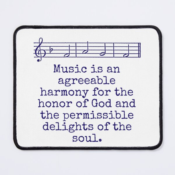 Item preview, Music Is An Agreeable Harmony - Music Quote  designed and sold by CrankyOldDude.