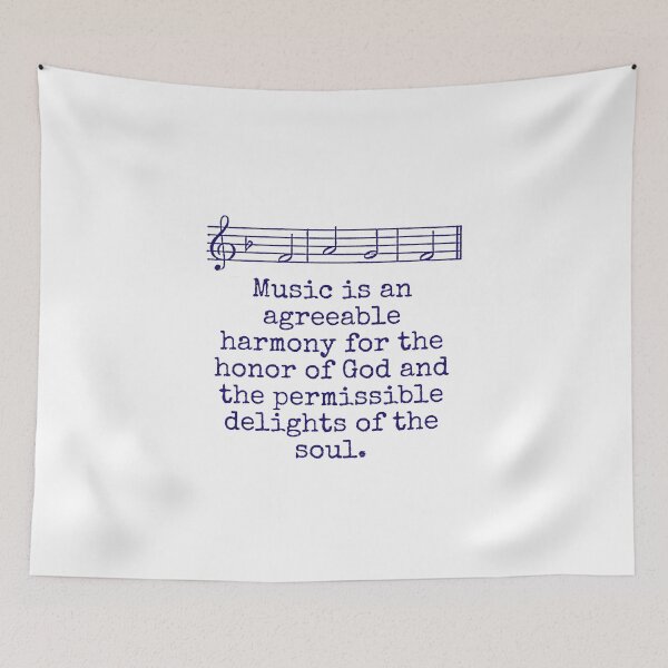 Item preview, Music Is An Agreeable Harmony - Music Quote  designed and sold by CrankyOldDude.