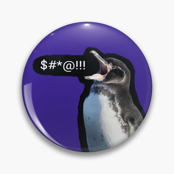 Artikelvorschau, Frustrierter Galapagos-Pinguin (Dunkelviolett #3A2096) entworfen und verkauft von SBPenguins.
