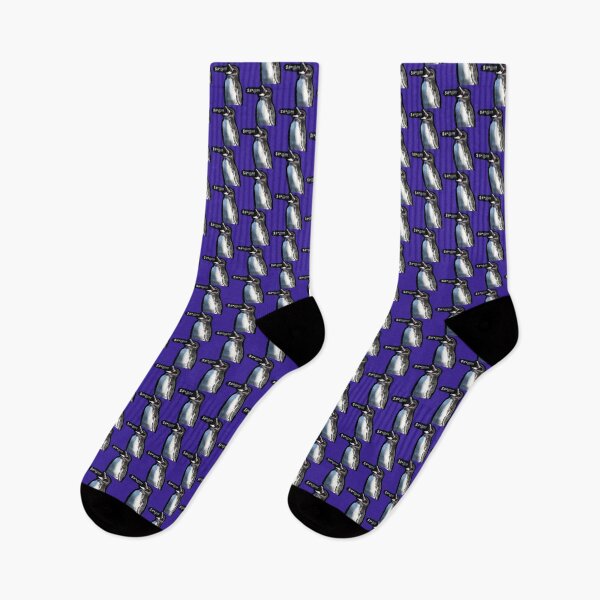 Item preview, Frustrated Galapagos Penguin (Dark Purple #3A2096) designed and sold by SBPenguins.