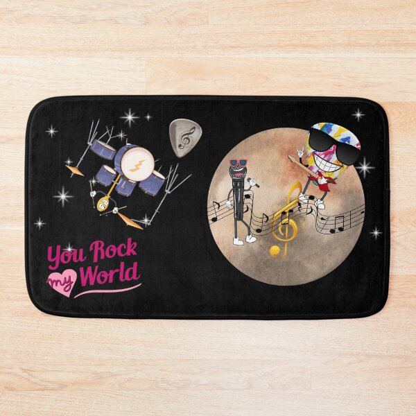 Item preview, You Rock My World Microphone, Guitar Pick, Drum Stick Band designed and sold by theprof2021.