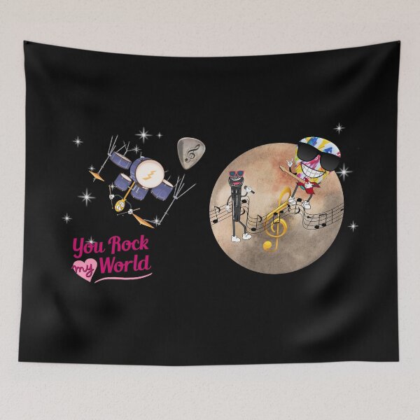 Item preview, You Rock My World Microphone, Guitar Pick, Drum Stick Band designed and sold by theprof2021.
