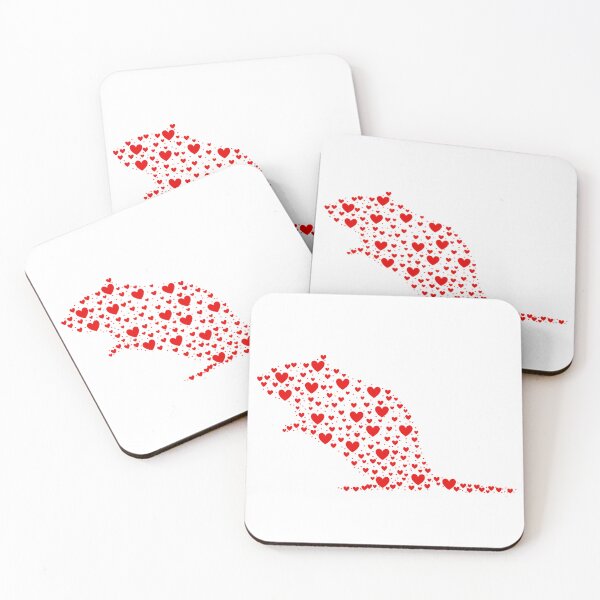 Item preview, Gerbil shapped hearts  designed and sold by Becky-Marie.