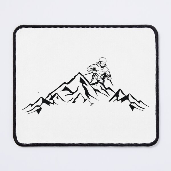 Item preview, Ski and Hiking Mountain Sketch, Snowboard, Snowboarding Gifts designed and sold by SkiMountain.