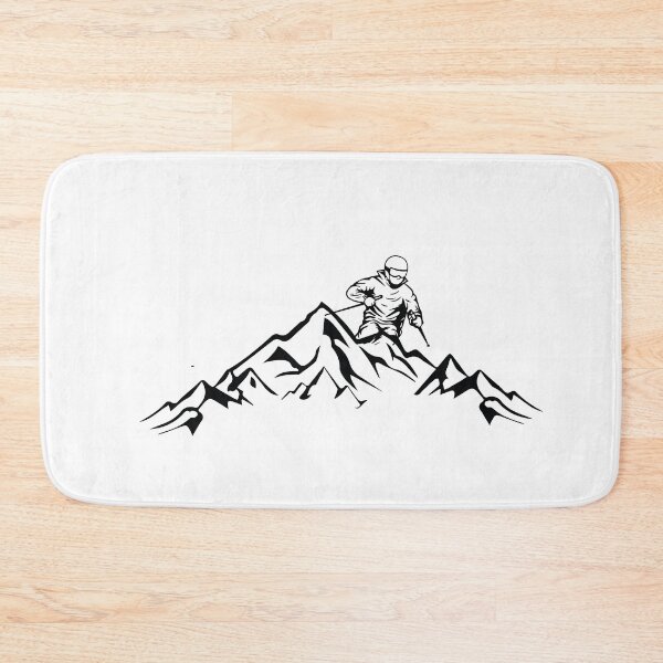 Item preview, Ski and Hiking Mountain Sketch, Snowboard, Snowboarding Gifts designed and sold by SkiMountain.