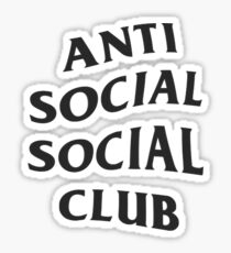 Anti Social Social club Sticker