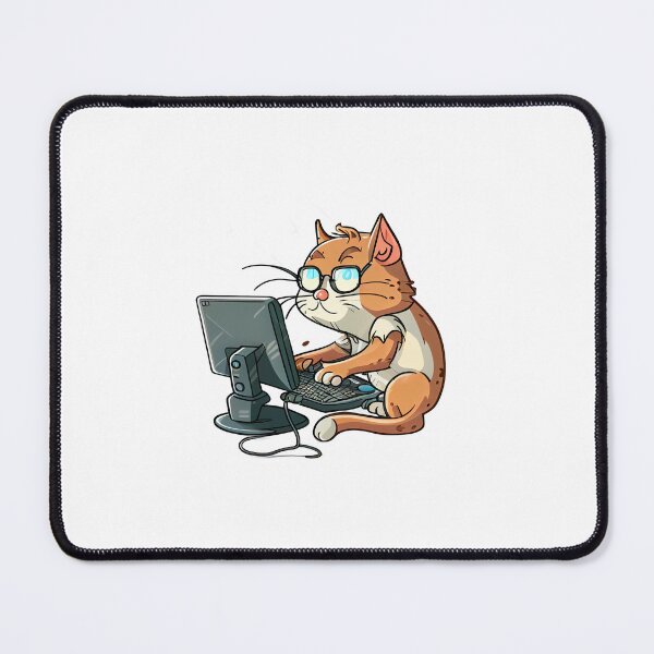 Item preview, Cat on a computer designed and sold by alnamla.
