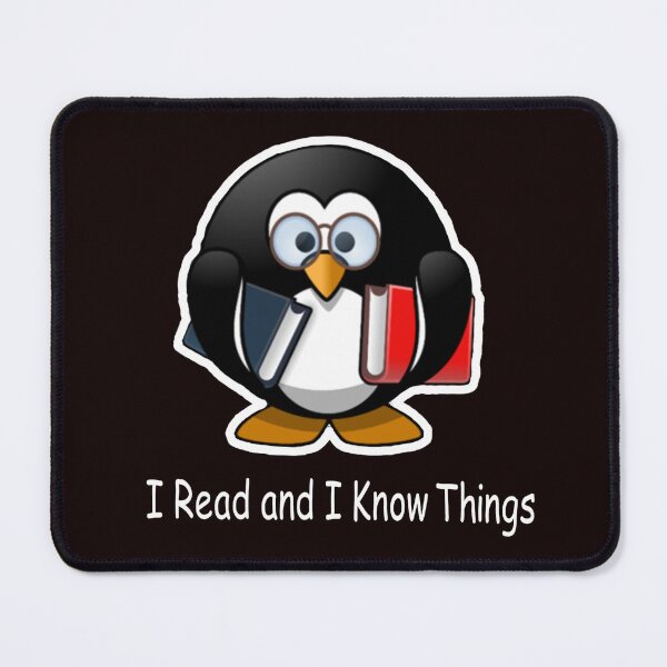 Item preview, I Read And I Know Things - Penguin2 designed and sold by ZivaKreations.