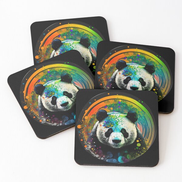 Item preview, Colorful Artistic Panda Circle #1 designed and sold by Artistic Pandas.