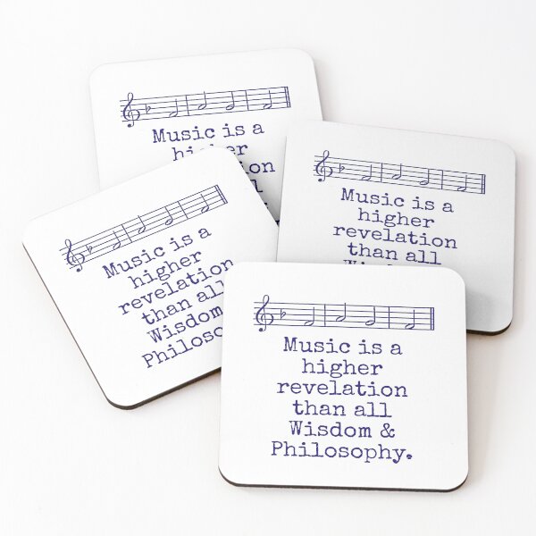Artikelvorschau, Music Is A Higher Revelation - Music Quote  entworfen und verkauft von CrankyOldDude.