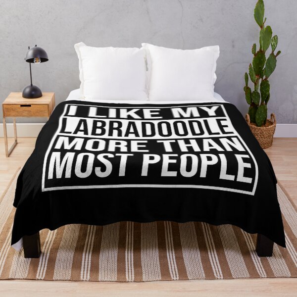 Item preview, i like my labradoodle more than most people designed and sold by alaechamlal.