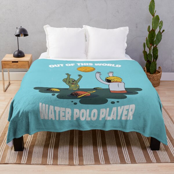 Item preview, Funny Water Polo Player Alien Cartoon designed and sold by MrEddie10.