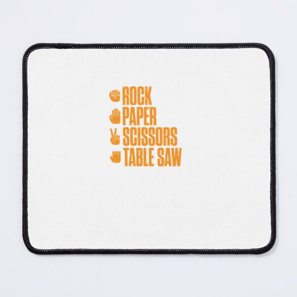 Item preview, Rock Paper Scissors Table Saw Funny Carpenter  designed and sold by DondDesigner.