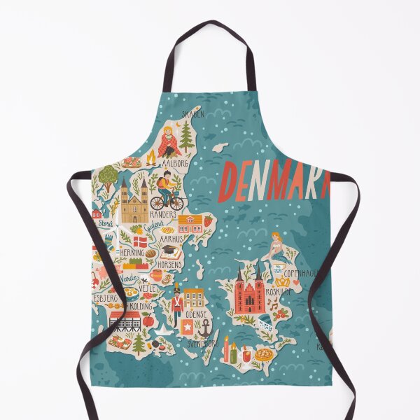 Item preview, Denmark Map designed and sold by mattpanta.