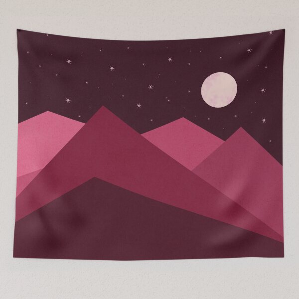 Item preview, Nightscape in red designed and sold by Javier Narváez Solarte.