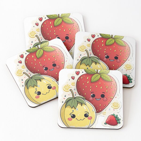 Item preview, happy lemon and strawberry  designed and sold by SteelAlive.