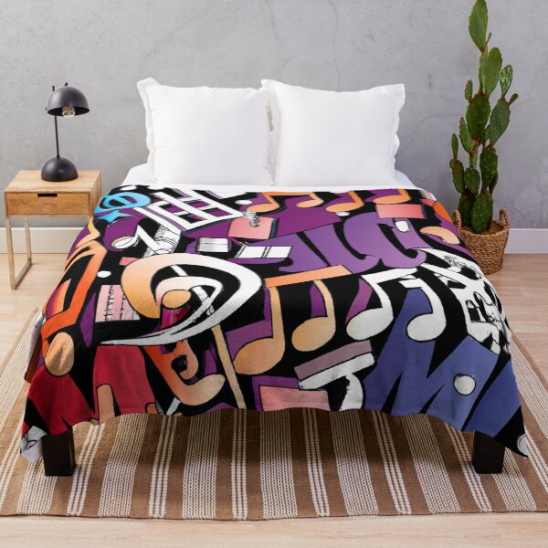 Item preview, Music notes graffiti designed and sold by Artbellachi.