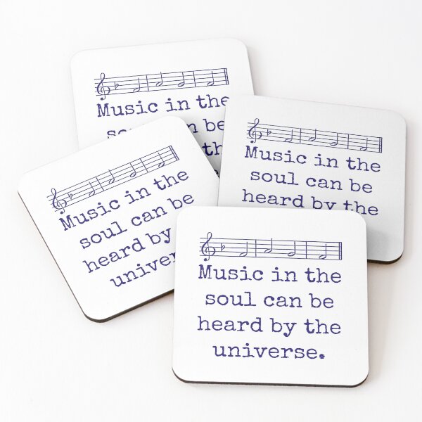 Item preview, Music In The Soul Can Be Heard - Music Quote  designed and sold by CrankyOldDude.