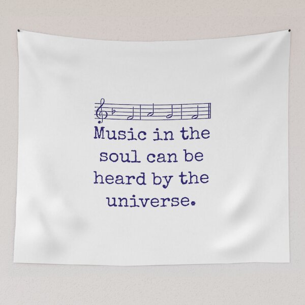 Item preview, Music In The Soul Can Be Heard - Music Quote  designed and sold by CrankyOldDude.