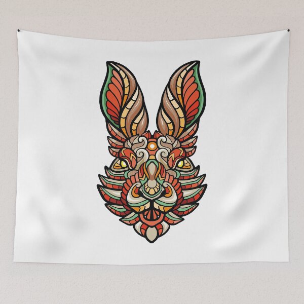 Item preview, mandala rabbit designed and sold by OcelotStore.