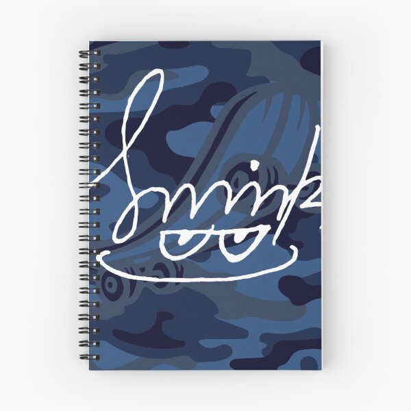 Item preview, Smirk Blue Camouflage Skateboard designed and sold by efoze.