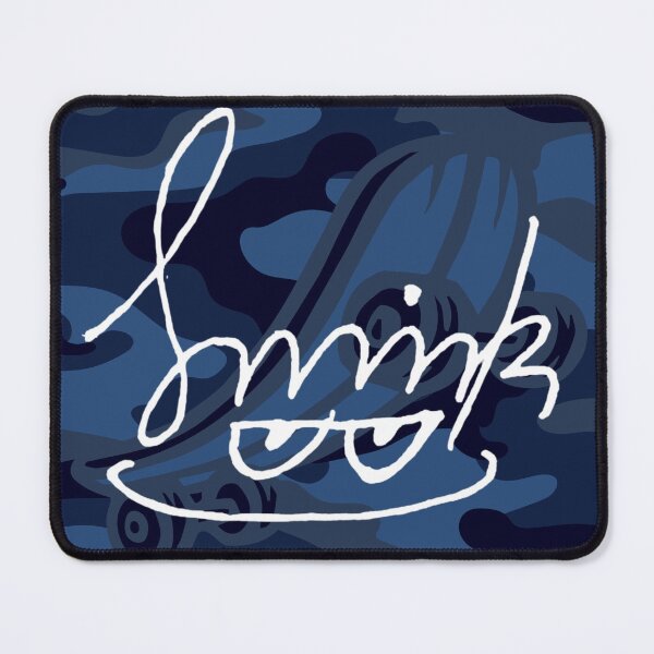Item preview, Smirk Blue Camouflage Skateboard designed and sold by efoze.
