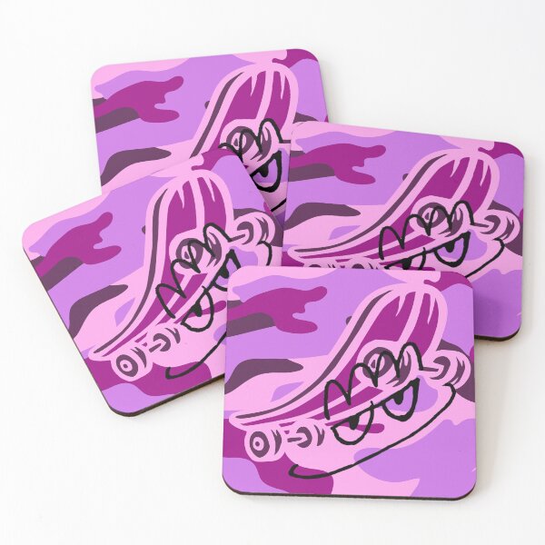 Item preview, Smirk Pink Camouflage Skateboard designed and sold by efoze.