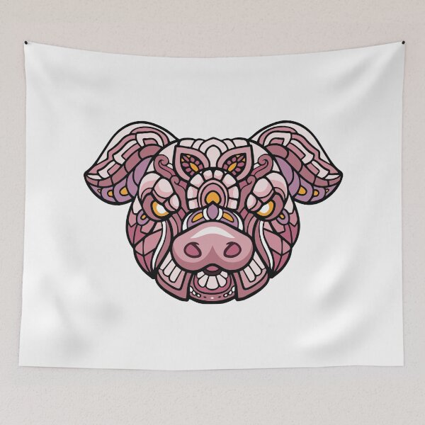 Item preview, Pig Mandala designed and sold by OcelotStore.