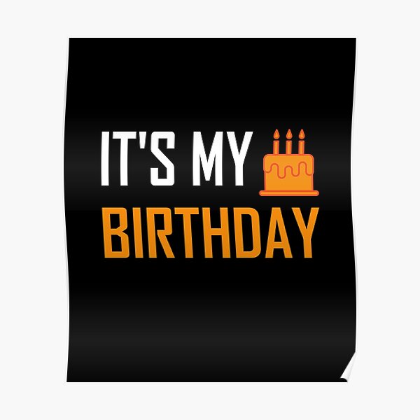 Hello Kitty It's My Birthday Poster