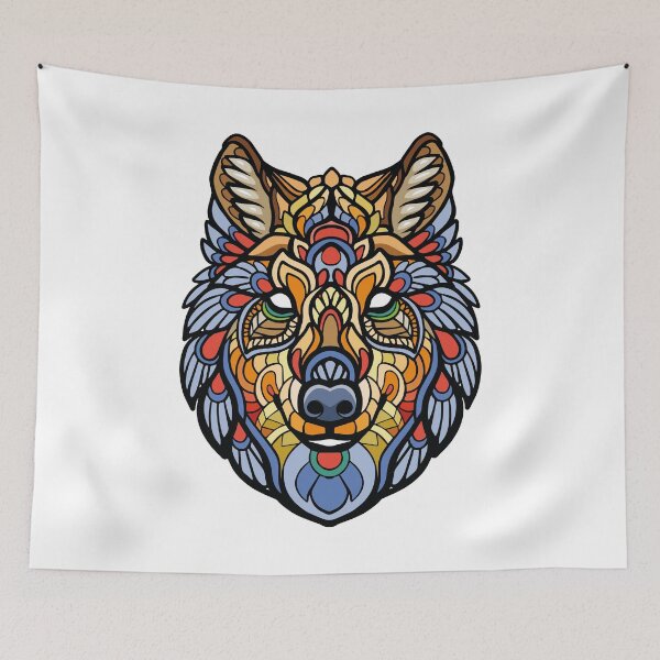 Item preview, Wolf Mandala designed and sold by OcelotStore.