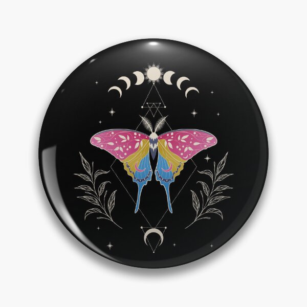 Item preview, Pansexual Luna Moth Celestial Cottagecore LGBT Pride Flag designed and sold by Clara Hollins.