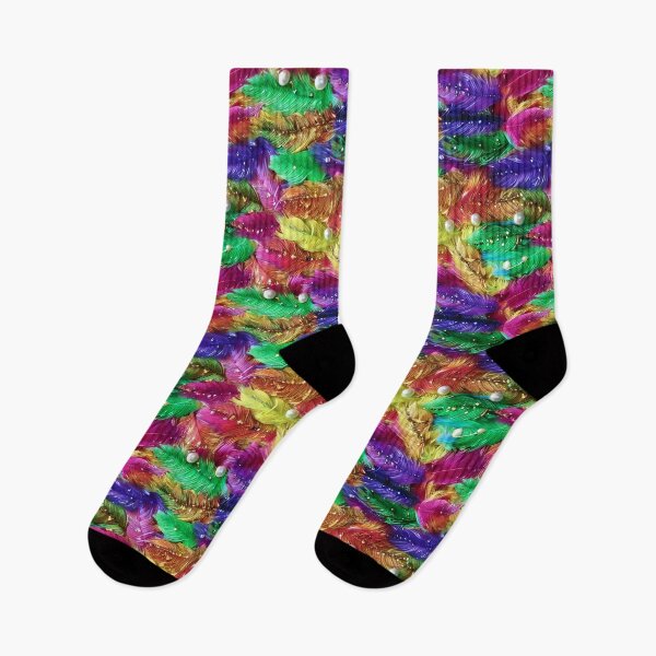 Item preview, mardigras feathers, sequins, bling, pattern designed and sold by Dance Vibes: Blingit Studios.