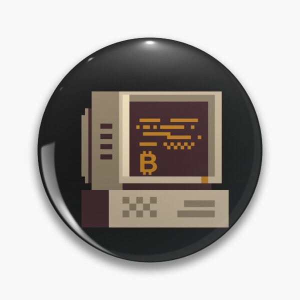 Item preview, Bitcoin Old School Computer  designed and sold by RedSparkle.