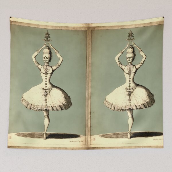 Item preview, Classic Vintage Royal Ballerina Woman Posing designed and sold by TheJadeCat.